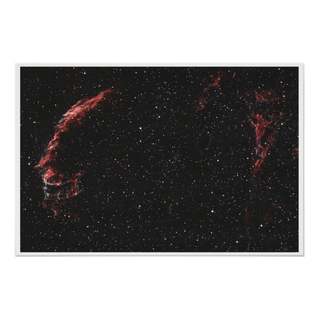Poster Nébuleuse du Voile oriental - Astrophotographie de (Devant)