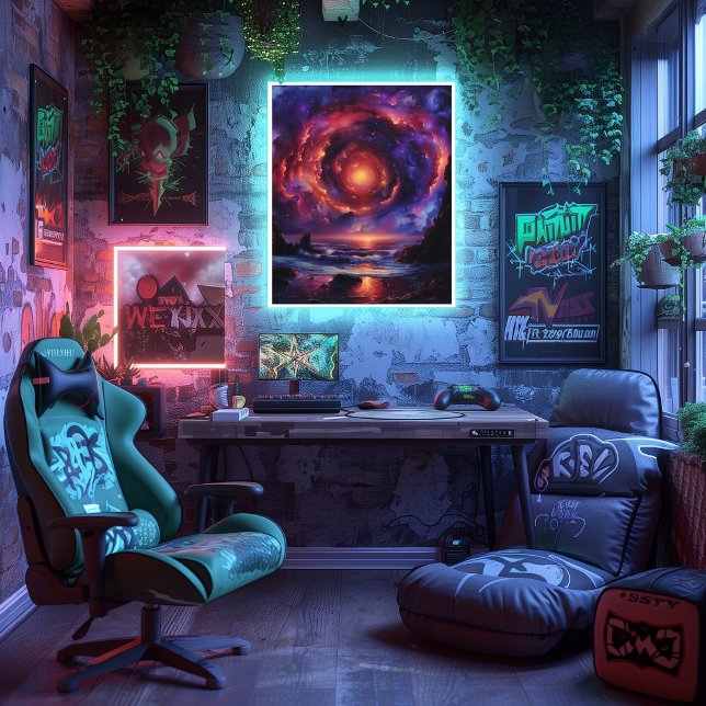 Poster Nebulosa de Amanecer Cósmico (Créateur téléchargé)