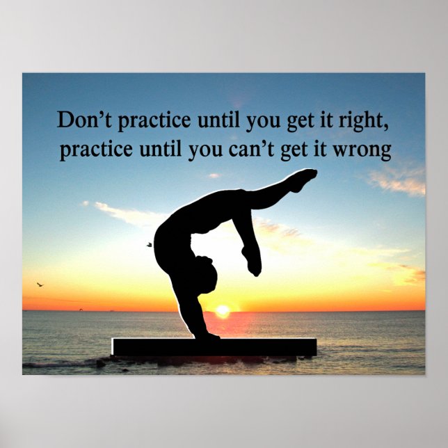 POSTER NÉE D'UN CHAMPION DE GYMNAST (Devant)