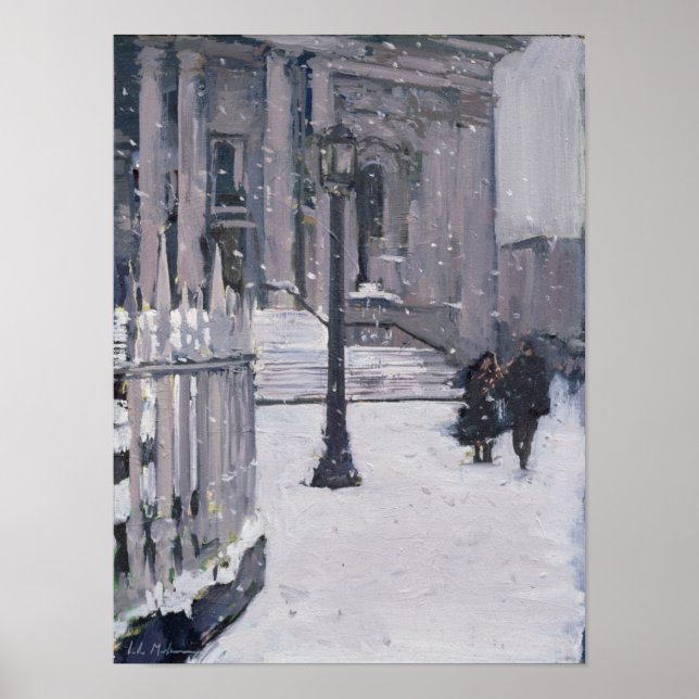 Poster Neige en dehors de St. Paul's 2009 (Devant)