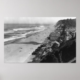 Poster Nelscott, bord de mer de scène de plage de