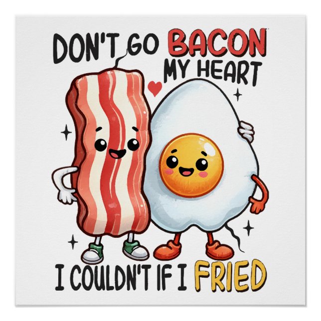 Poster N'enlevez pas le Bacon de mon cœur (Devant)