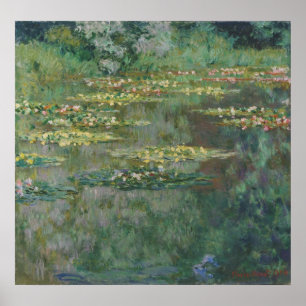 Poster Nénuphar Pond par Claude Monet, Art Vintage