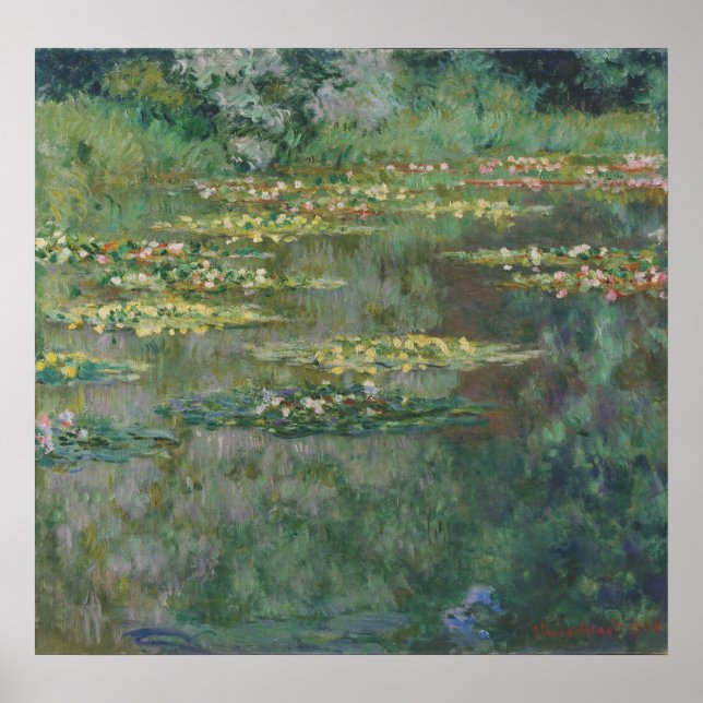 Poster Nénuphar Pond par Claude Monet, Art Vintage (Devant)
