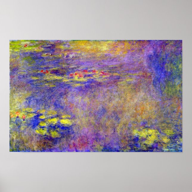 Poster Nénuphars par Claude Monet (Devant)