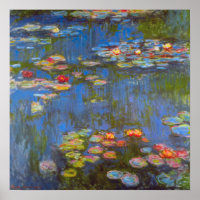 Nénuphars par Claude Monet, Vintage Nature Art