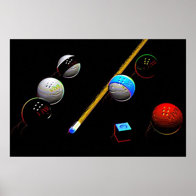 Poster Neon Billards (Devant)