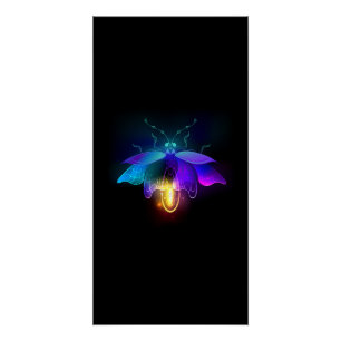 Poster Neon Firefly sur noir
