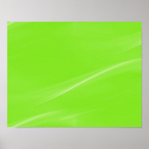 POSTER NEON GREEN SANS PARAMÈTRE ABSTRAIT WAVE MUR ARRIÈR