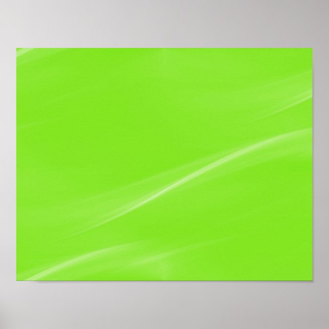 POSTER NEON GREEN SANS PARAMÈTRE ABSTRAIT WAVE MUR ARRIÈR (Devant)
