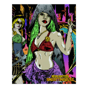 Poster Neon Hunters : Knightingales