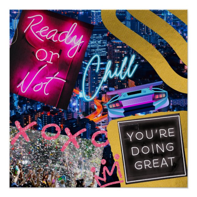 Poster Neon New York (Devant)