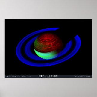 Poster Neon Saturn