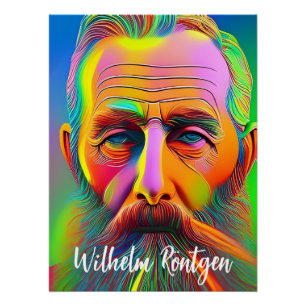 Poster Neon Wilhelm Röntgen
