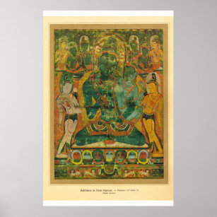 Poster népal d'art asiatique classique, Bodisatva 17ème s