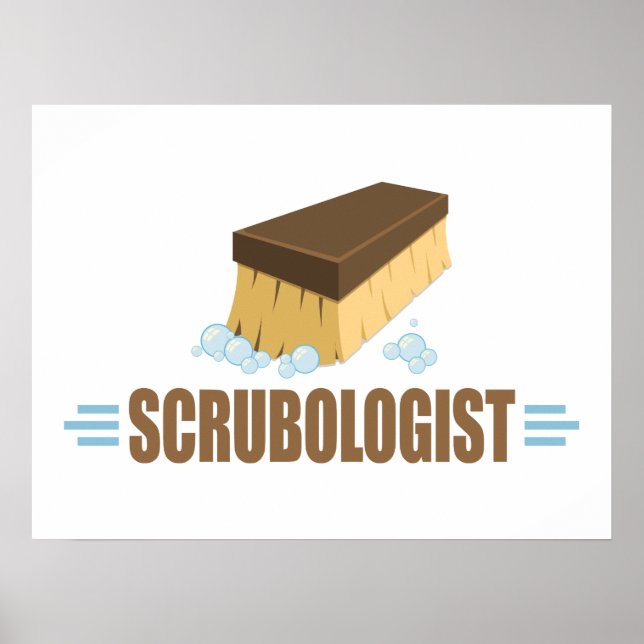 Poster Nettoyage amusant (Devant)