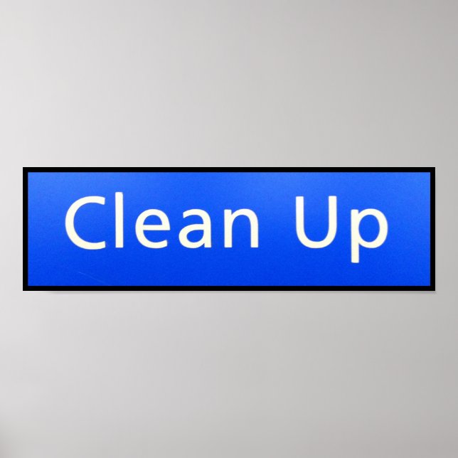 POSTER NETTOYER L'AFFICHAGE (Devant)