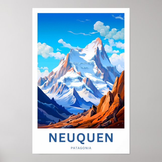 Poster Neuquen Patagonia Travel (Devant)
