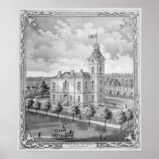 Poster New Castle Indiana Court House