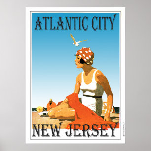 Poster New Jersey d'Atlantic City