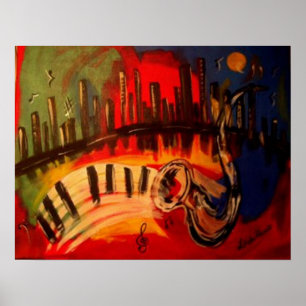 Poster "New Orleans Blues" by Linda Powell~Original