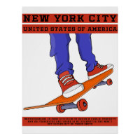 New York City, USA Cool Skateboard