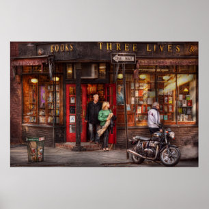 Poster New York - Greenwich Village - Trois Vies Livres