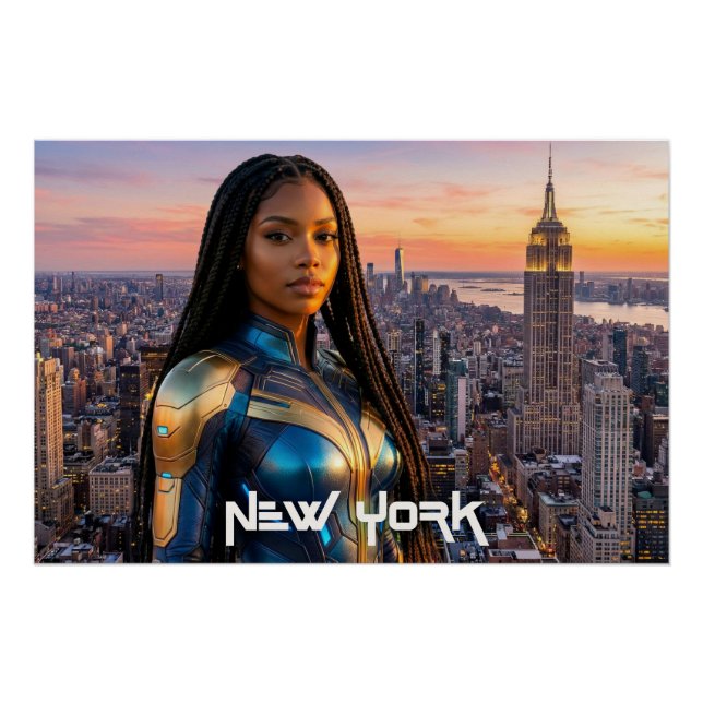 POSTER NEW YORK - NYC - (Devant)