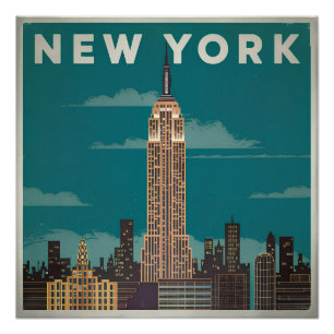 Poster New York USA vintage