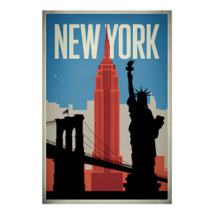 Poster New York USA vintage