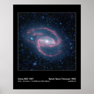 Poster NGC 1097 Galaxie enroulée de la nuit