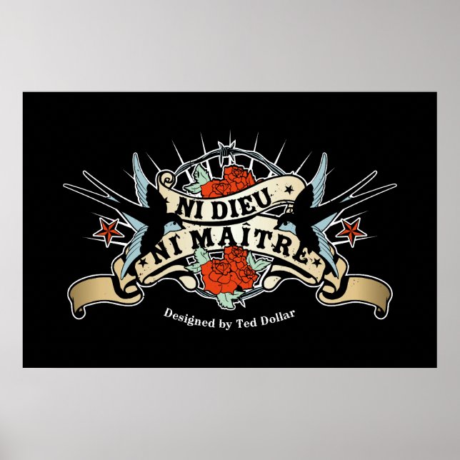 Poster Ni Dieu Ni MAITRE (Devant)