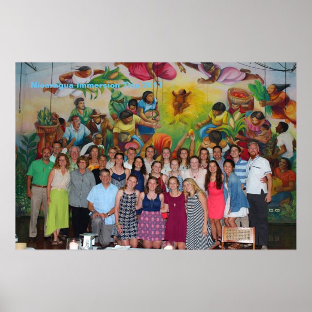 Poster Nicaragua Voyage d'immersion 2017 (Devant)