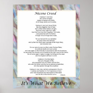 Poster Nicene Creed 24" x 30"