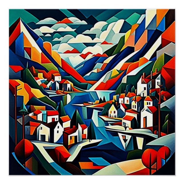 Poster Niché dans le fjord 9 (Devant)