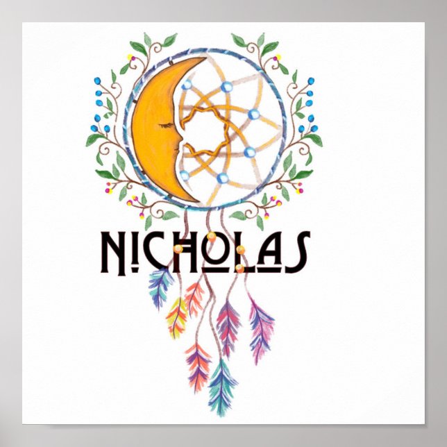Poster Nicholas Dreamcatcher Wall Art (Devant)
