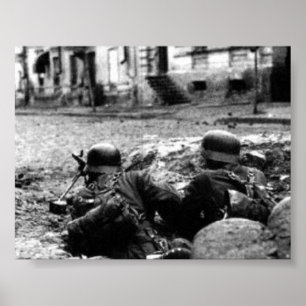 Poster Nid d'arme machine allemande