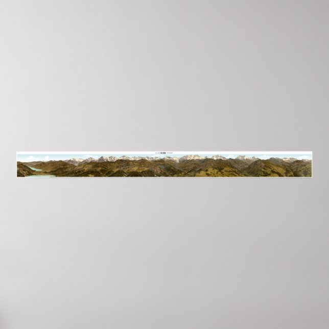 Poster NIESEN Alpes suisses 360° Panorama (Devant)