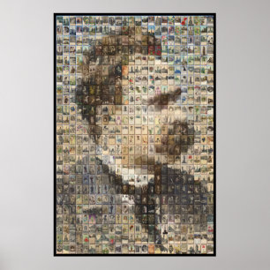 Poster Nietzsche 24x24 en 3D