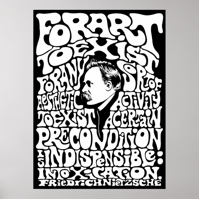 Poster Nietzsche - Art (Devant)