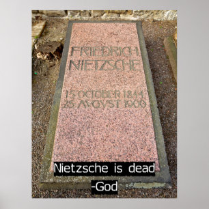 Poster Nietzsche est mort