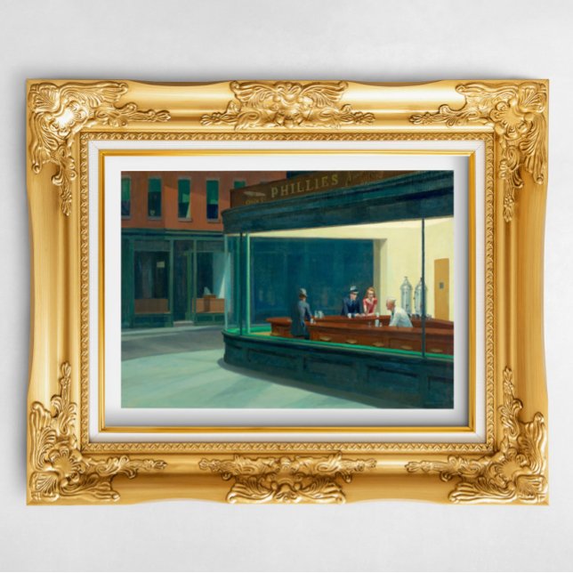 Poster Nighthawks 1942 d'Edward Hopper (Créateur téléchargé)