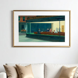 Poster Nighthawks 1942 par Edward Hopper