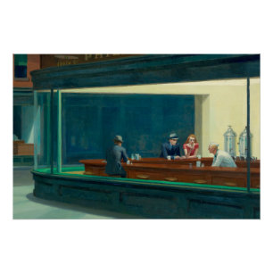 Poster Nighthawks 1942 par Edward Hopper