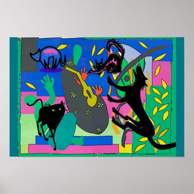 Poster Nightmares de chat noir (Devant)