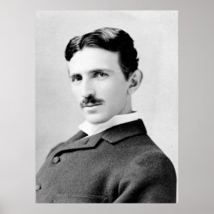 Poster Nikola Tesla Portrait