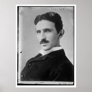 Poster Nikola Tesla Portrait