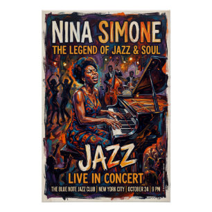 Poster Nina Simone en concert