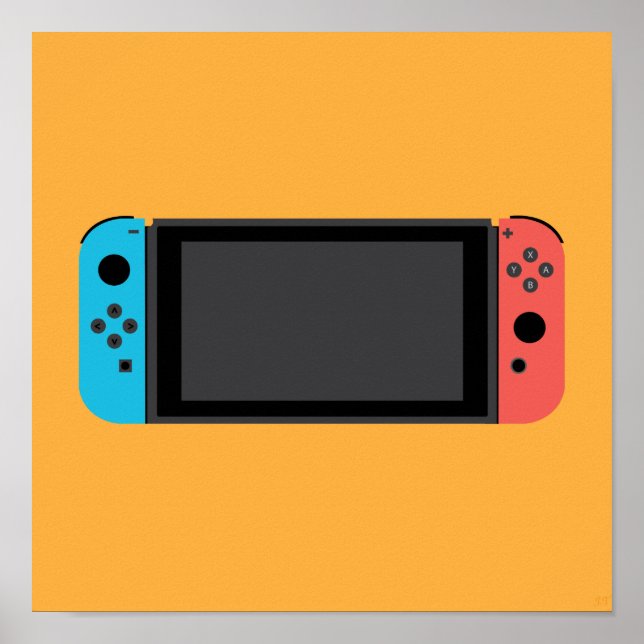 Poster Nintendo Switch(Neon Blue/Red) (Devant)