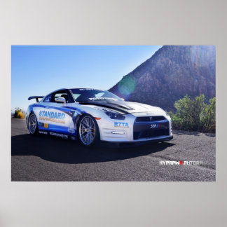 Poster Nissan GT-R 2014 à Las Vegas pour SEMA